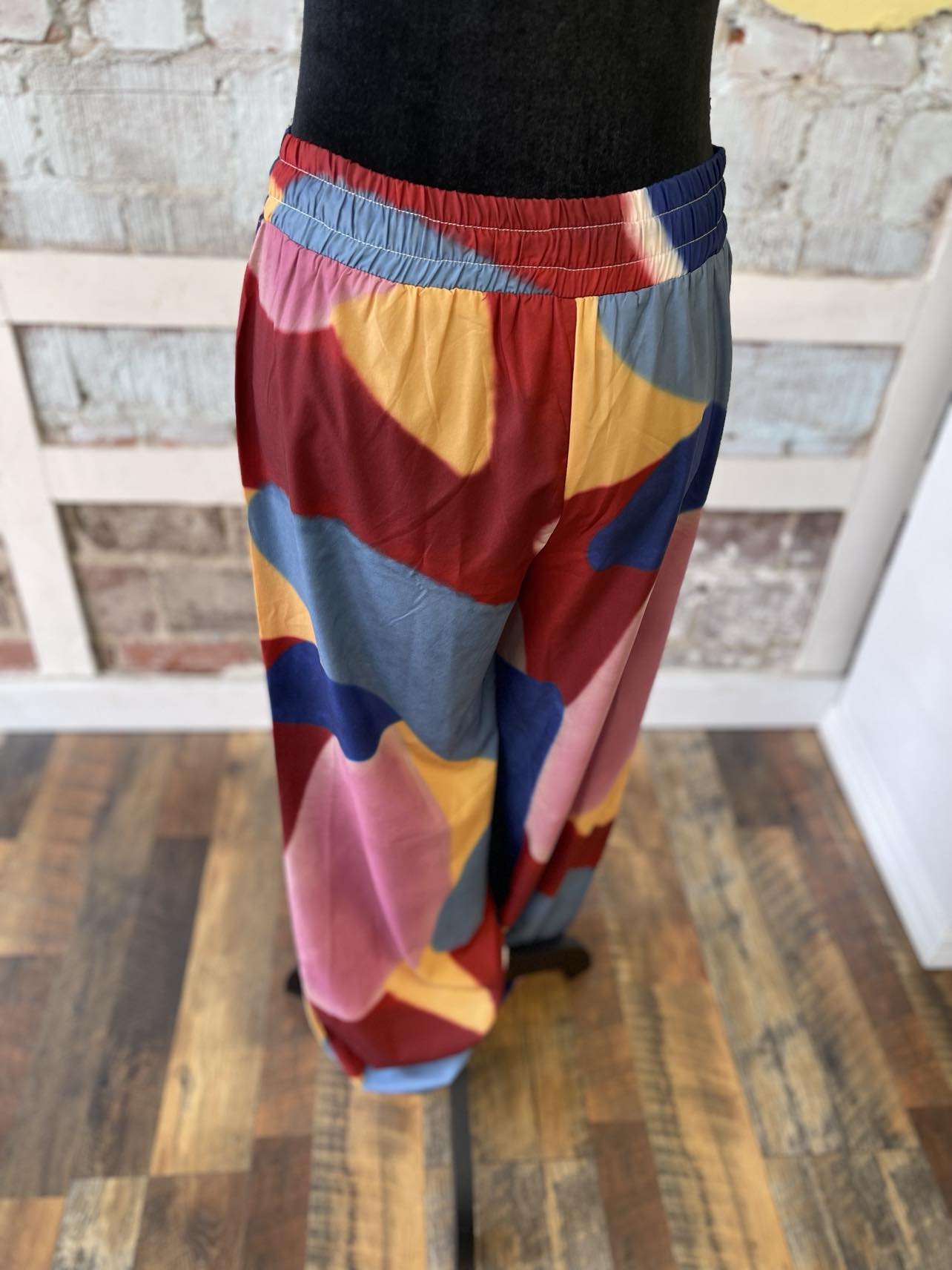 Multicolored  Sheer Pants